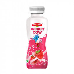 Britannia Winkin Cow Thick Milkshake Strawberry 180 Ml