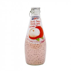 Americano Basil Seed Drinks Lychee 290 ml