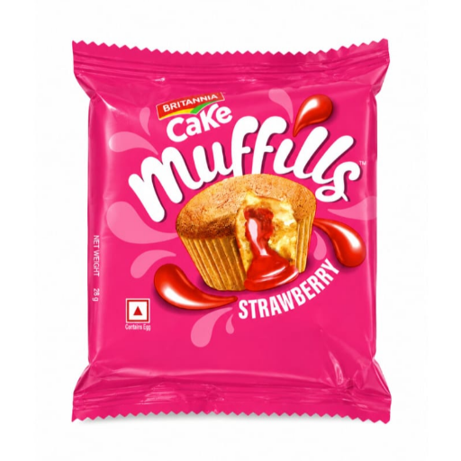 BRITANIA MUFFILLA STRAWBERRY CAKE _10RS