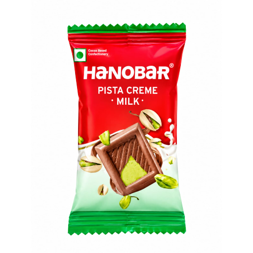 HANOBAR PISTA CREAM MILK ICE CREAM CHOCOLATE_20RS