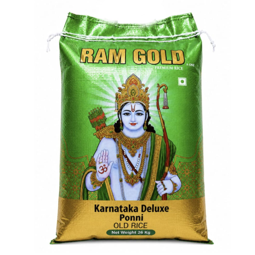 Ram Gold Karnataka Deluxe Ponni 26Kg rice (AARISI)